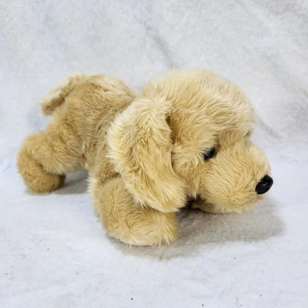 Aurora Golden Retriever Puppy Dog Plush Stuffed Animal Tan Floppy 12 Inch